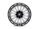 Fuel Wheels Arc Silver Brushed Face with Milled Black Lip 8-Lug Wheel; 22x12; -44mm Offset (17-22 F-250 Super Duty)