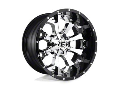 Fuel Wheels Assault Chrome with Gloss Black Lip 8-Lug Wheel; 22x10; -13mm Offset (17-22 F-250 Super Duty)