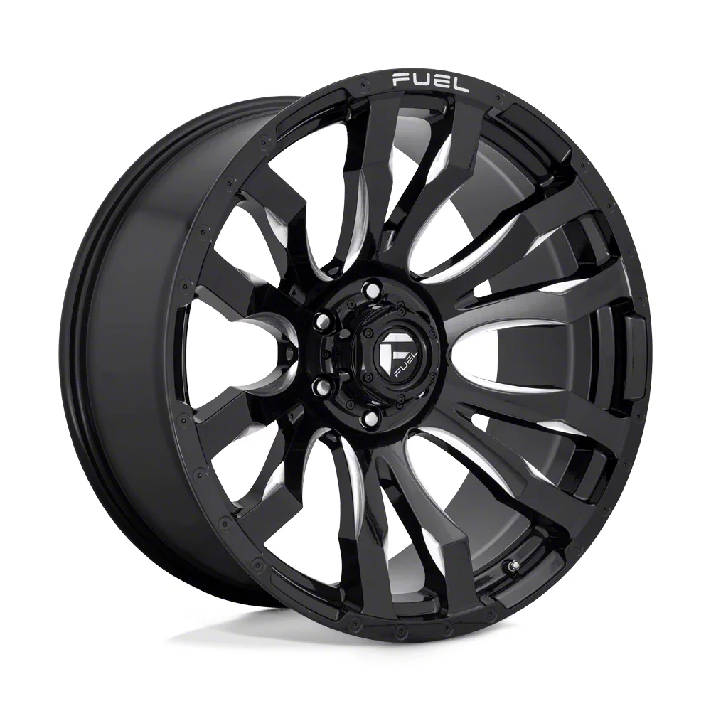 Fuel Wheels F-250 Super Duty Blitz Gloss Black Milled 8-Lug Wheel; 18x9 ...