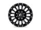 Fuel Wheels Quake Gloss Black Milled 8-Lug Wheel; 18x9; 1mm Offset (17-22 F-250 Super Duty)