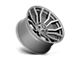 Fuel Wheels Rage Platinum Brushed Gunmetal with Tinted Clear 8-Lug Wheel; 24x12; -44mm Offset (17-22 F-250 Super Duty)