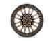 Fuel Wheels Rebel Matte Bronze with Black Bead Ring 8-Lug Wheel; 22x10; -18mm Offset (17-22 F-250 Super Duty)