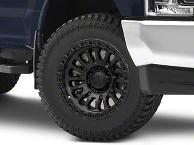 Fuel Wheels Rincon Matte Black with Gloss Black Lip 8-Lug Wheel; 20x10; -18mm Offset (17-22 F-250 Super Duty)