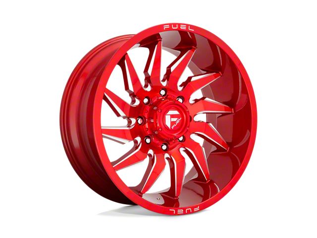 Fuel Wheels Saber Candy Red Milled 8-Lug Wheel; 20x10; -18mm Offset (17-22 F-250 Super Duty)