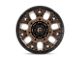 Fuel Wheels Traction Matte Bronze with Black Ring 8-Lug Wheel; 20x10; -18mm Offset (17-22 F-250 Super Duty)