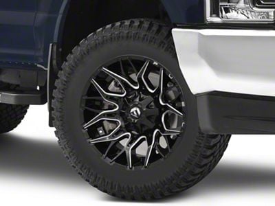 Fuel Wheels Twitch Glossy Black Milled 8-Lug Wheel; 20x10; -18mm Offset (17-22 F-250 Super Duty)