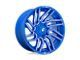 Fuel Wheels Typhoon Anodized Blue Milled 8-Lug Wheel; 22x10; -18mm Offset (17-22 F-250 Super Duty)