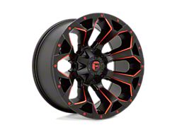 Fuel Wheels Assault Matte Black Red Milled 8-Lug Wheel; 20x9; 20mm Offset (17-22 F-350 Super Duty SRW)