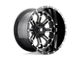 Fuel Wheels Crush Gloss Machined Double Dark Tint 8-Lug Wheel; 22x12; -44mm Offset (17-22 F-350 Super Duty SRW)