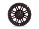 Fuel Wheels Rage Gloss Black with Red Tinted Clear 8-Lug Wheel; 20x10; -18mm Offset (17-22 F-350 Super Duty SRW)