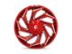 Fuel Wheels Reaction Candy Red Milled 8-Lug Wheel; 20x9; 20mm Offset (17-22 F-350 Super Duty SRW)