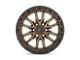 Fuel Wheels Rebel Matte Bronze with Black Bead Ring 8-Lug Wheel; 22x12; -44mm Offset (17-22 F-350 Super Duty SRW)