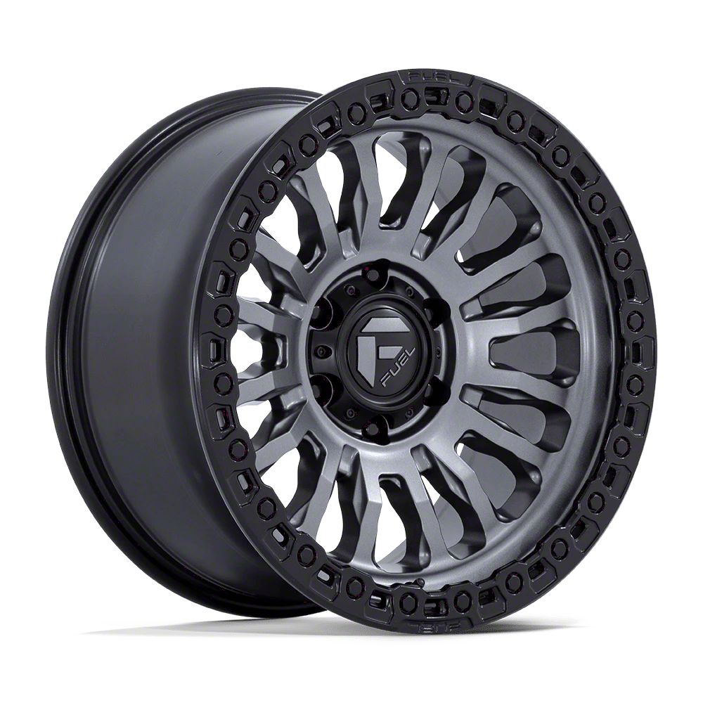 Fuel Wheels F-350 Super Duty Rincon Matte Gunmetal with Black Lip 8-Lug ...