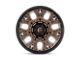 Fuel Wheels Traction Matte Bronze with Black Ring 8-Lug Wheel; 20x9; 1mm Offset (17-22 F-350 Super Duty SRW)