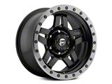 Fuel Wheels Anza Matte Black with Anthracite Ring 6-Lug Wheel; 17x8.5; 6mm Offset (99-06 Sierra 1500)