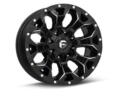 Fuel Wheels Assault Gloss Black Milled 6-Lug Wheel; 17x9; -12mm Offset (99-06 Sierra 1500)