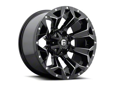 Fuel Wheels Assault Gloss Black Milled 6-Lug Wheel; 18x9; 1mm Offset (99-06 Sierra 1500)