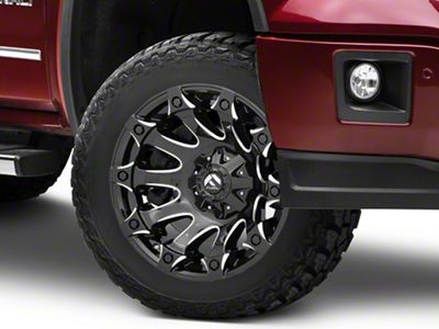 Fuel Wheels Battle Axe Gloss Black Milled 6-Lug Wheel; 20x12; -44mm Offset (99-06 Sierra 1500)