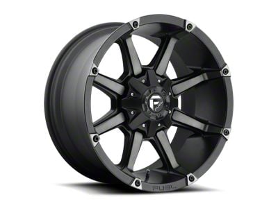 Fuel Wheels Coupler Matte Black Machined 6-Lug Wheel; 20x9; 20mm Offset (99-06 Sierra 1500)