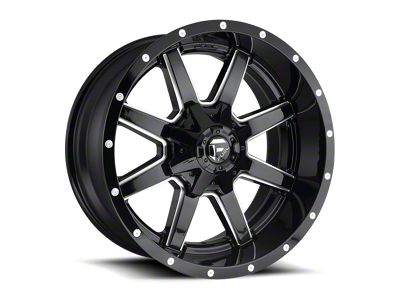 Fuel Wheels Maverick Gloss Black Milled 6-Lug Wheel; 17x9; 1mm Offset (99-06 Sierra 1500)