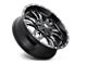 Fuel Wheels Sledge Gloss Black Milled 6-Lug Wheel; 17x9; 1mm Offset (99-06 Sierra 1500)