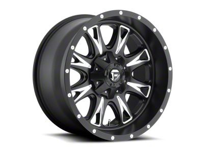 Fuel Wheels Throttle Matte Black Milled 6-Lug Wheel; 20x10; -12mm Offset (99-06 Sierra 1500)