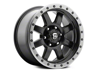 Fuel Wheels Trophy Matte Black with Anthracite Ring 6-Lug Wheel; 18x9; 1mm Offset (99-06 Sierra 1500)