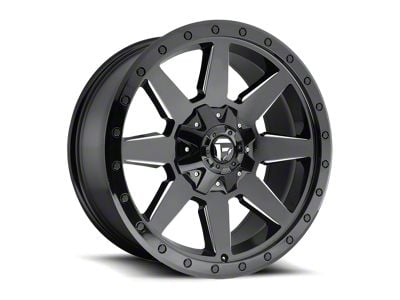 Fuel Wheels Wildcat Gloss Black Milled 6-Lug Wheel; 20x9; 1mm Offset (99-06 Sierra 1500)