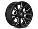 Fuel Wheels Rage Gloss Black Milled 6-Lug Wheel; 20x9; 1mm Offset (99-06 Silverado 1500)