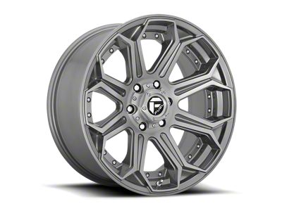 Fuel Wheels Siege Platinum Brushed Gunmetal 6-Lug Wheel; 22x10; -18mm Offset (99-06 Silverado 1500)