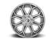 Fuel Wheels Siege Platinum Brushed Gunmetal 6-Lug Wheel; 22x10; -18mm Offset (99-06 Silverado 1500)