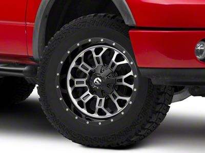 Fuel Wheels Crush Matte Black Machined 6-Lug Wheel; 20x9; 1mm Offset (04-08 F-150)