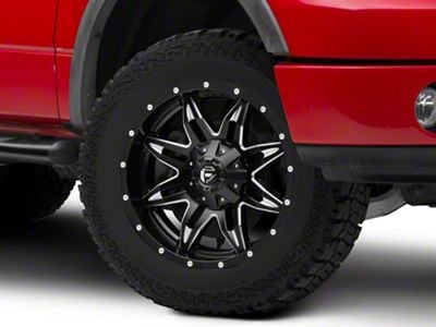 Fuel Wheels Lethal Satin Black Milled 6-Lug Wheel; 20x10; -24mm Offset (04-08 F-150)