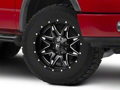 Fuel Wheels Lethal Satin Black Milled 6-Lug Wheel; 20x9; 1mm Offset (04-08 F-150)