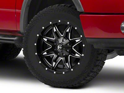 Fuel Wheels Lethal Satin Black Milled 6-Lug Wheel; 20x9; 20mm Offset (04-08 F-150)