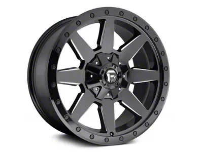 Fuel Wheels Wildcat Gloss Black Milled 6-Lug Wheel; 17x9; 1mm Offset (04-08 F-150)