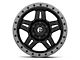 Fuel Wheels Anza Matte Black with Anthracite Ring 6-Lug Wheel; 17x8.5; 6mm Offset (07-13 Sierra 1500)