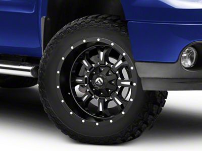 Fuel Wheels Krank Matte Black Milled 6-Lug Wheel; 20x10; -24mm Offset (07-13 Sierra 1500)