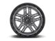 Fuel Wheels Ammo Matte Gunmetal with Black Lip 6-Lug Wheel; 20x9; 20mm Offset (07-13 Sierra 1500)