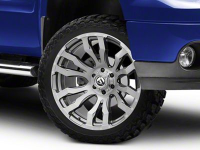 Fuel Wheels Blitz Platinum Brushed Gunmetal 6-Lug Wheel; 22x12; -44mm Offset (07-13 Sierra 1500)