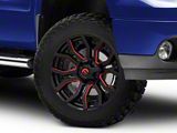 Fuel Wheels Rage Gloss Black Red Tinted 6-Lug Wheel; 20x9; 1mm Offset (07-13 Sierra 1500)