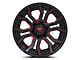 Fuel Wheels Rage Gloss Black Red Tinted 6-Lug Wheel; 20x9; 1mm Offset (07-13 Sierra 1500)