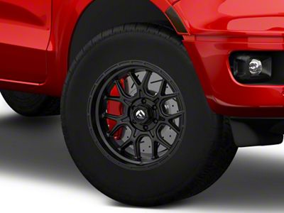 Fuel Wheels Tech Matte Black 6-Lug Wheel; 17x9; 1mm Offset (07-13 Sierra 1500)