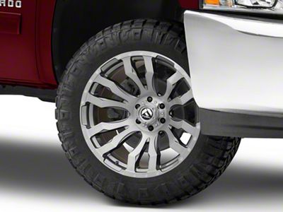 Fuel Wheels Blitz Platinum Brushed Gunmetal 6-Lug Wheel; 20x9; 20mm Offset (07-13 Silverado 1500)