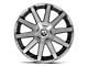 Fuel Wheels Contra Platinum Brushed Gunmetal 6-Lug Wheel; 20x9; 2mm Offset (07-13 Silverado 1500)