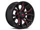 Fuel Wheels Rage Gloss Black Red Tinted 6-Lug Wheel; 20x9; 1mm Offset (07-13 Silverado 1500)