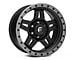 Fuel Wheels Anza Matte Black with Anthracite Ring 6-Lug Wheel; 18x9; 1mm Offset (09-14 F-150)