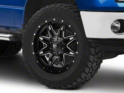 Fuel Wheels Lethal Satin Black Milled 6-Lug Wheel; 20x9; 1mm Offset (09-14 F-150)