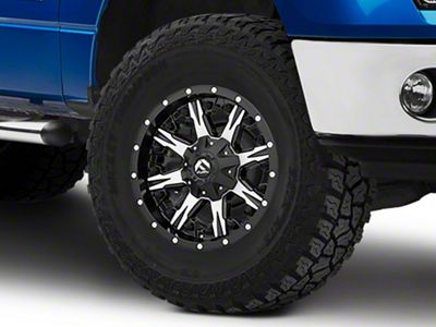 Fuel Wheels NUTZ Matte Black Machined 6-Lug Wheel; 18x9; 1mm Offset (09-14 F-150)