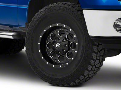 Fuel Wheels Revolver Matte Black Milled 6-Lug Wheel; 17x9; 1mm Offset (09-14 F-150)